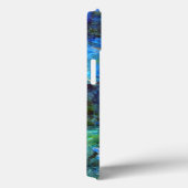 Coques Case-Mate iPhone Monet - Lys d'eau (bleu)  (Verso / Droite)