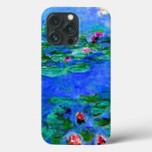 Coques Case-Mate iPhone Monet - Lys d'eau (rouge) (Verso)