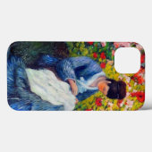 Coques Case-Mate iPhone Monet mère et enfant dans le jardin (Verso (horizontal))