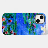 Coques Case-Mate iPhone Monet - Nymphéas (rouge) (Verso (horizontal))