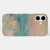 Coques Case-Mate iPhone Monet Sunset Seine Beaux-Art Impressionnisme (Verso (horizontal))