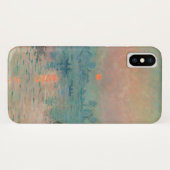 Coques Case-Mate iPhone Monet Sunset Seine Beaux-Art Impressionnisme (Dos (Horizontal))