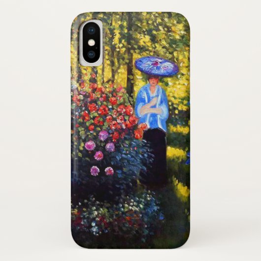 Coques Case-Mate iPhone Monet Woman avec un parasol dans le jardin (Dos)