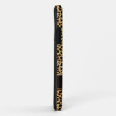 Coques Case-Mate iPhone Mongram de Chic Leopard (Dos/Droite)