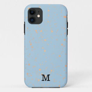 Case-Mate iPhone Case Mongramme modifiable Abstrait bleu et or