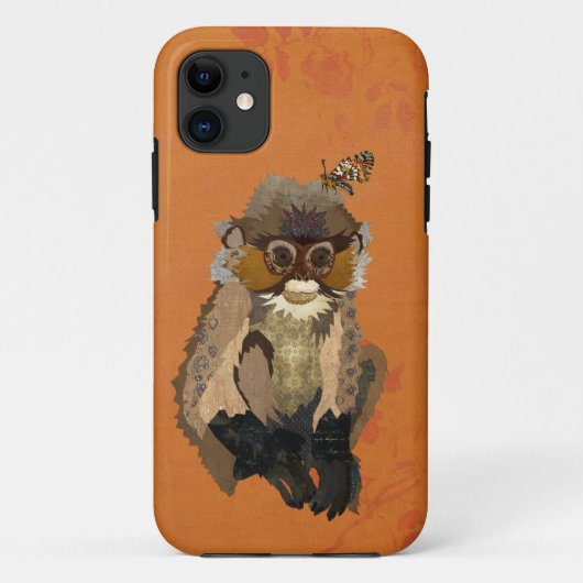 COQUES Case-Mate iPhone MONKEY & BUTTERFLY (Dos)
