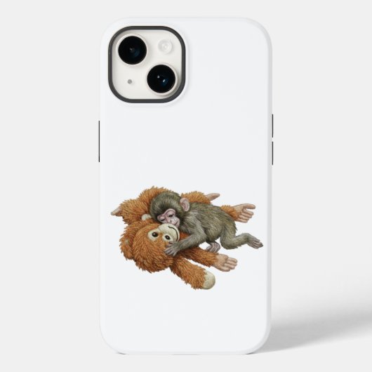 Coques Case-Mate iPhone Monkey Punch Graphic, Baby Monkey Orangutan Hug  (Verso)