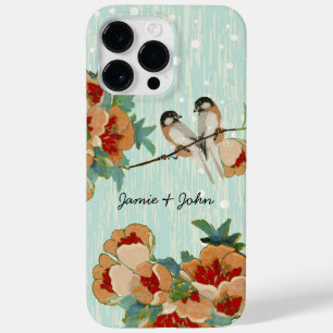 Coque Pour Pour iPhone 14 Pro Max Monnaie Inséparable vintage de fleurs de cerisier