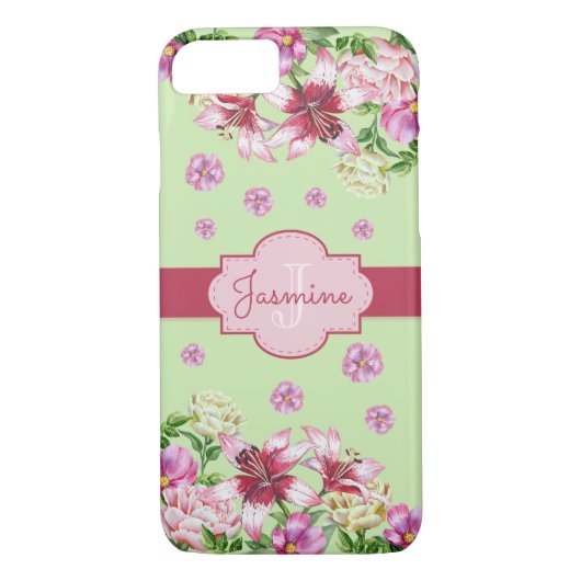 Coques Case-Mate iPhone Monnaie Lily et Peony (Dos)