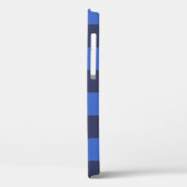 Coques Case-Mate iPhone Monochrome bleu croate Checkers (Verso / Gauche)