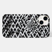 Coques Case-Mate iPhone Monochrome Paradox Maze Phone Case - 3D black (Verso (horizontal))