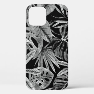 Case-Mate iPhone Case Monochrome Tropical, Aquarelle Texture Feuille.