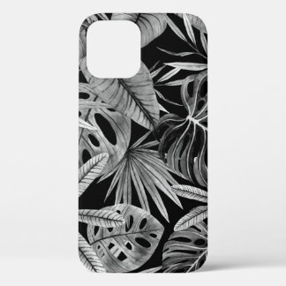 Case-Mate iPhone Case Monochrome Tropical, Aquarelle Texture Feuille.
