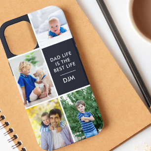 Case-Mate iPhone Case Monogram 4 Photo Dad Life est la meilleure vie Nav