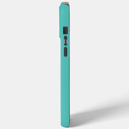 Coques Case-Mate iPhone Monogram Aqua moderne (Verso / Gauche)