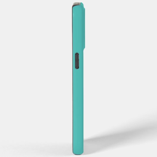 Coques Case-Mate iPhone Monogram Aqua moderne (Verso / Droite)