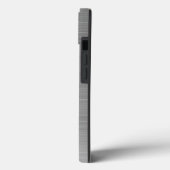 Coques Case-Mate iPhone Monogram Argent Gris Métal Brossé (Verso / Gauche)