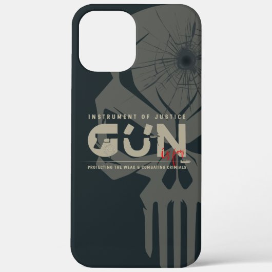 Coques Case-Mate iPhone Monogram Art de Gun | (Mode sombre) (Verso)