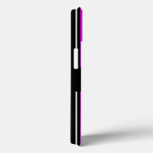 Coques Case-Mate iPhone Monogram Black, code-barres rose rayé (Verso / Droite)