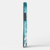 Coques Case-Mate iPhone Monogram Blue Black Ocean Waves Hawaii (Verso / Droite)