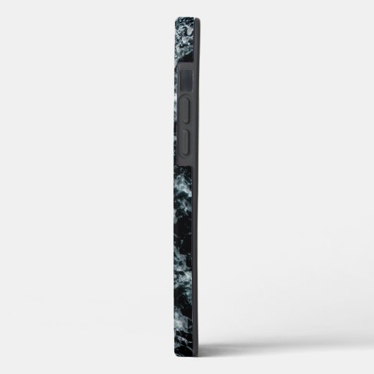 Coques Case-Mate iPhone Monogram Blue Black Ocean Waves Hawaii (Verso / Gauche)