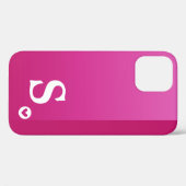 Coques Case-Mate iPhone Monogram Féminin Cœur Violet Simple Moderne Chic C (Verso (horizontal))