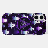 Coques Case-Mate iPhone Monogram Glowing Ghosts in the Night (Verso (horizontal))