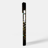 Coques Case-Mate iPhone Monogram Gold Turquiose Red Mandala Jewel (Verso / Gauche)