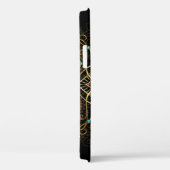 Coques Case-Mate iPhone Monogram Gold Turquiose Red Mandala Jewel (Verso / Droite)