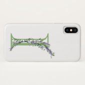 Coques Case-Mate iPhone Monogram I Lavande Eucalyptus (Dos (Horizontal))