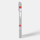 Coques Case-Mate iPhone MONOGRAM I LOVE SOCA on GRAY (Verso / Gauche)