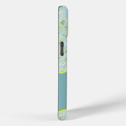 COQUES Case-Mate iPhone MONOGRAM INITIAL B ACQUA PETITES FLEURS (Verso / Droite)