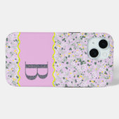 COQUES Case-Mate iPhone MONOGRAM INITIAL B LILAC PETITES FLEURS (Verso (horizontal))