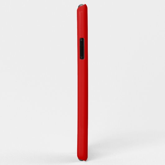 Coques Case-Mate iPhone Monogram initial de Red White Framed (Dos/Droite)