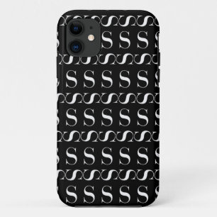 Coque Case-Mate Pour iPhone Monogram Initial Letter S, Choose Background Color