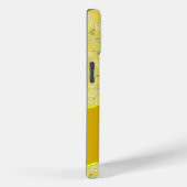 COQUES Case-Mate iPhone MONOGRAM INITIAL U JAUNE PETITES FLEURS (Verso / Droite)