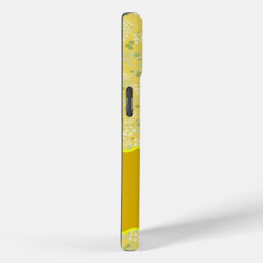 COQUES Case-Mate iPhone MONOGRAM INITIAL U JAUNE PETITES FLEURS (Verso / Droite)