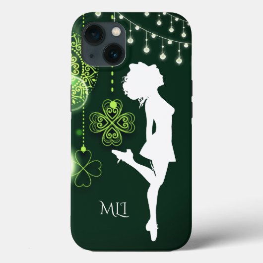 Coques Case-Mate iPhone Monogram Irish Dance Celtic Clochers and Lights (Verso)