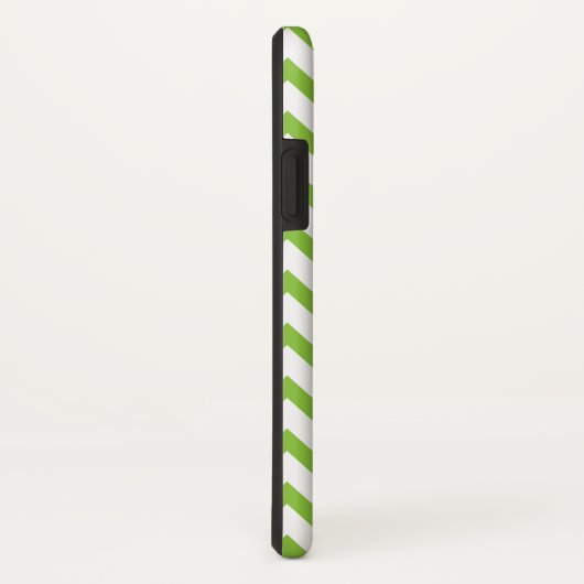 Coques Case-Mate iPhone Monogram Lime Green Chevron Moderne (Dos/Droite)