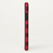 Coques Case-Mate iPhone Monogram Lumberjack Rouge noir Buffle Plaid (Dos/Droite)