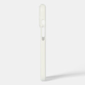 Coques Case-Mate iPhone Monogram Modern Simple Monogrammed Ivory White (Verso / Gauche)