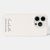 Coques Case-Mate iPhone Monogram neutre | Minimalist stylish (Verso (horizontal))