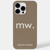 Coques Case-Mate iPhone Monogram Pastel Elegante Feminine Minimaliste Coqu (Verso)