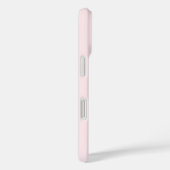 Coques Case-Mate iPhone Monogram Pastel Rose or Noir minimaliste élégant (Verso / Droite)