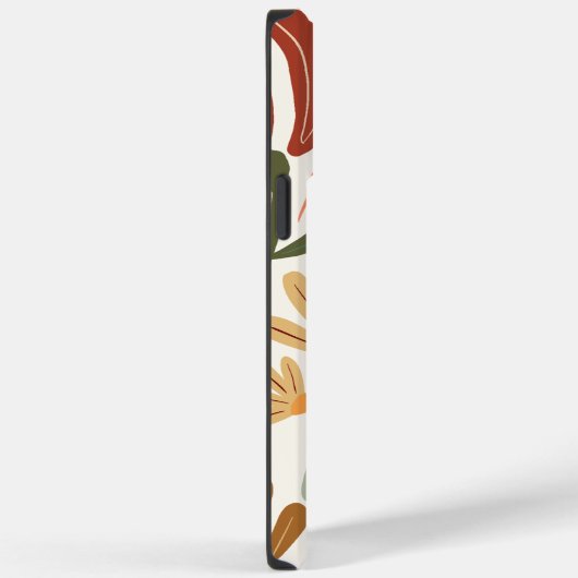 Coques Case-Mate iPhone Monogram Retro Terracotta Floral Boho (Verso / Droite)