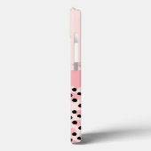 Coques Case-Mate iPhone Monogram Rose Imprimé Léopard Guépard Tendance (Verso / Gauche)