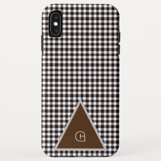 Coques Case-Mate iPhone   Monogram Rustique Chic Carreaux (Dos)