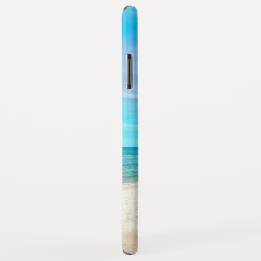 Coques Case-Mate iPhone Monogram Scène de plage tropicale (Dos/Droite)