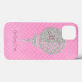 Coques Case-Mate iPhone Monogram Silver Parties scintillant Golf Ball sur  (Verso (horizontal))