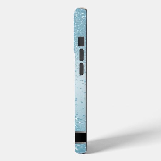 Coques Case-Mate iPhone Monogram Twinkle Ombre - Bébé bleu (Verso / Gauche)